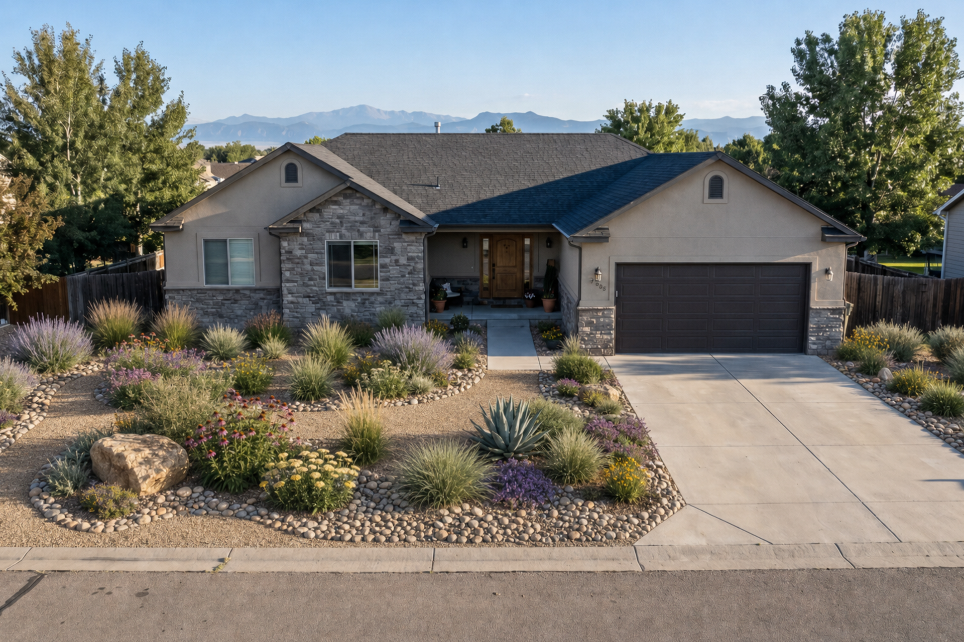 After xeriscape installation